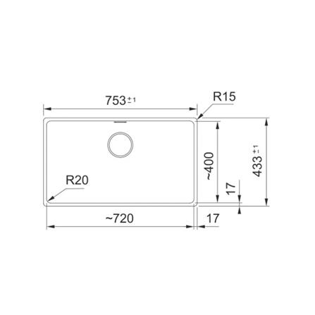 ซิงค์ฝัง 1 หลุม FRANKE MRG 110-72 BIANCO สีขาว_2