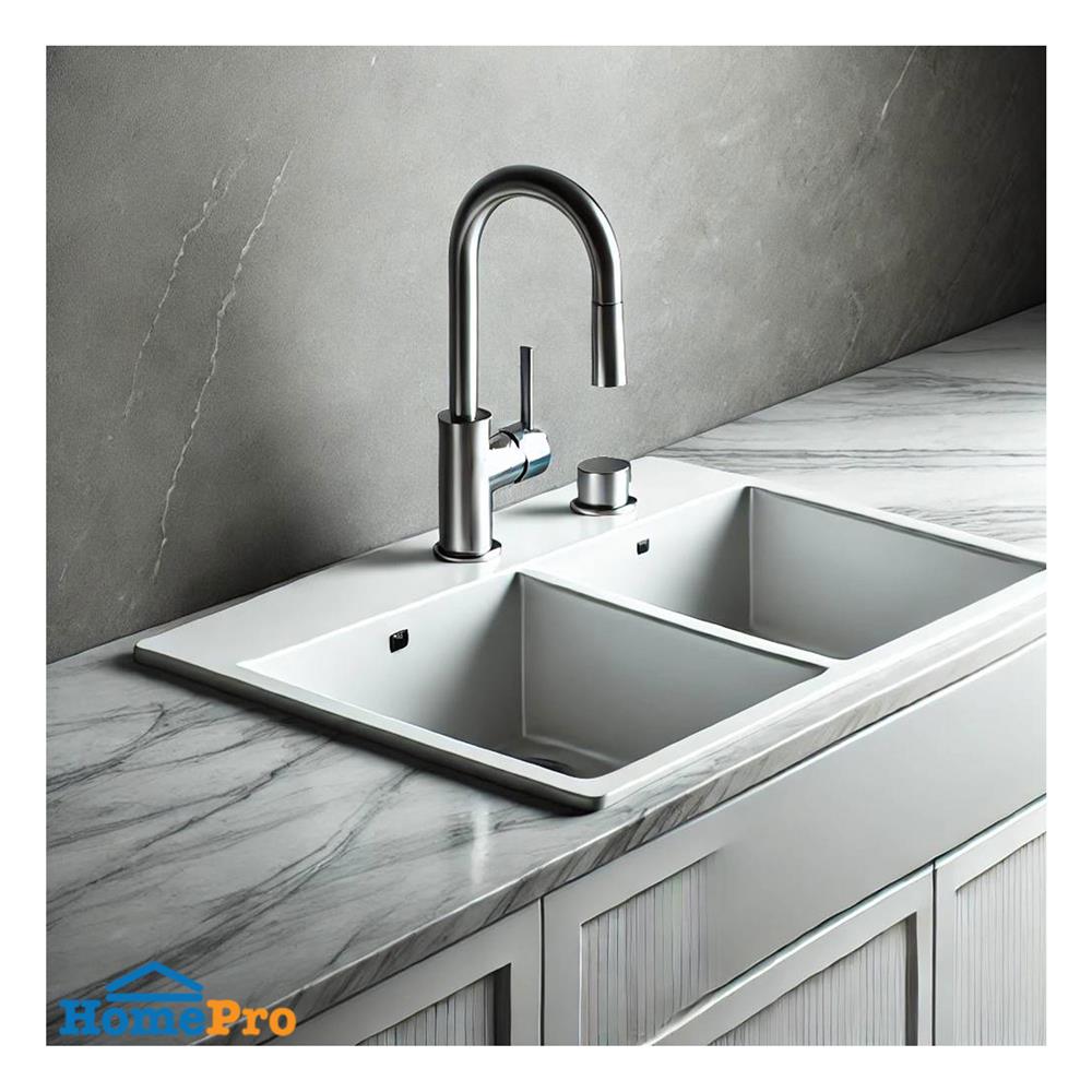 ซิงค์ฝัง 2 หลุม FRANKE MRG 620 BIANCO สีขาว