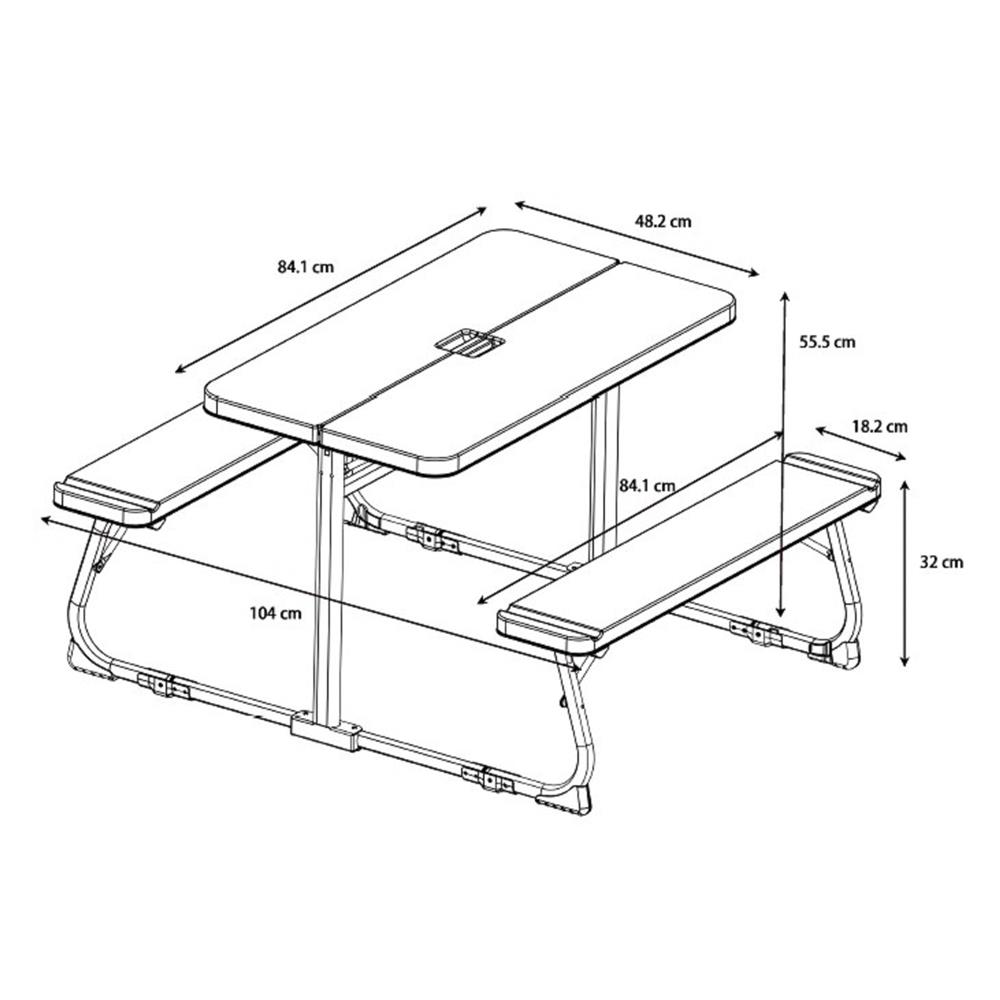 ชุดโต๊ะเด็กพับได้ 2 ที่นั่ง FURDINI DUO สีขาว