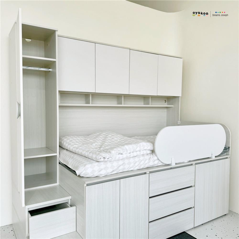 เตียงเด็ก 3.5 ฟุต OYAKOO DINO สีเบจ