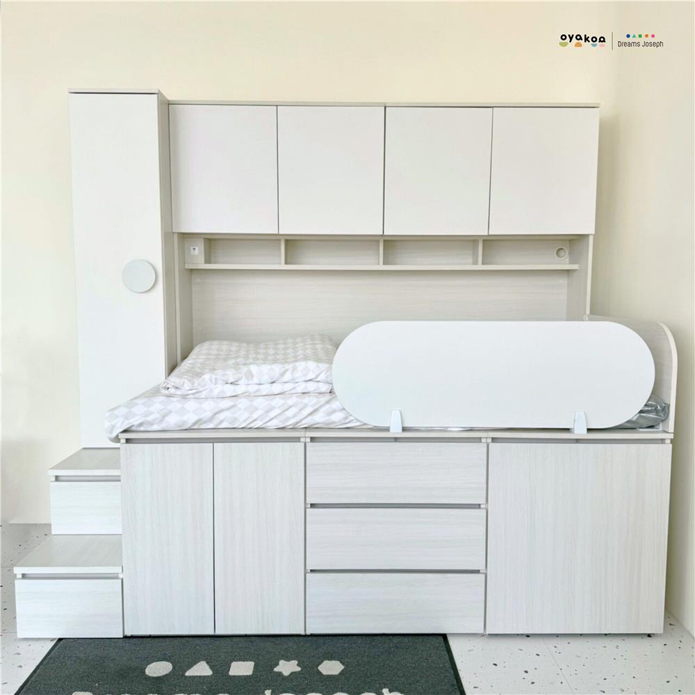 เตียงเด็ก 3.5 ฟุต OYAKOO DINO สีเบจ