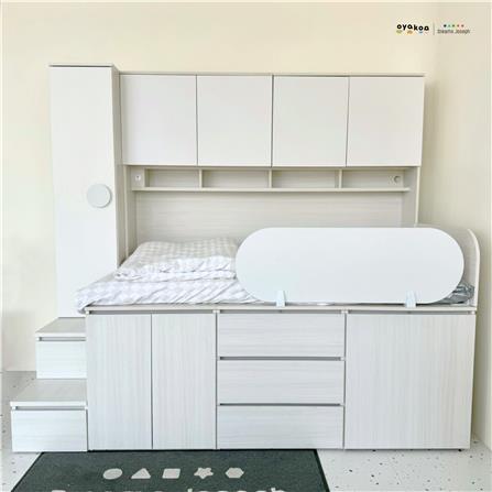 เตียงเด็ก 3.5 ฟุต OYAKOO DINO สีเบจ_12