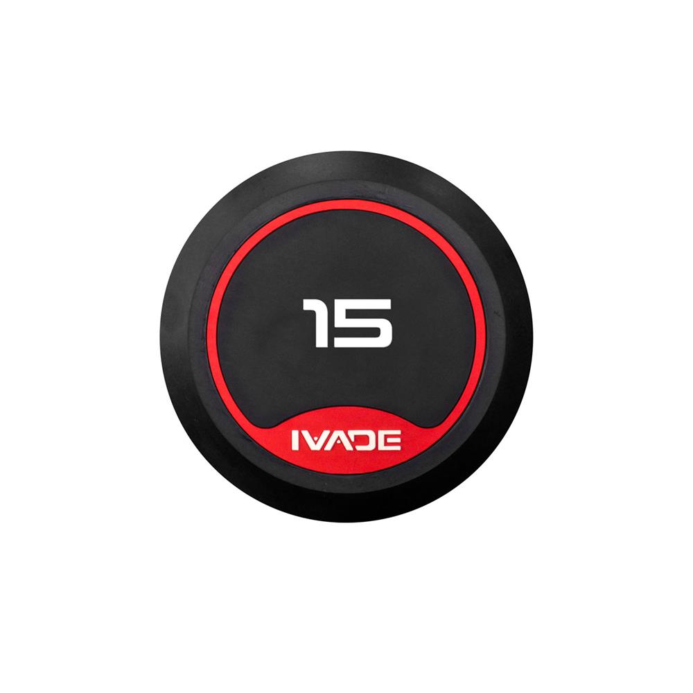 ดัมเบลกลมหุ้มยาง IVADE MD2104 15 กก. (แพ็ก 2 ชิ้น)