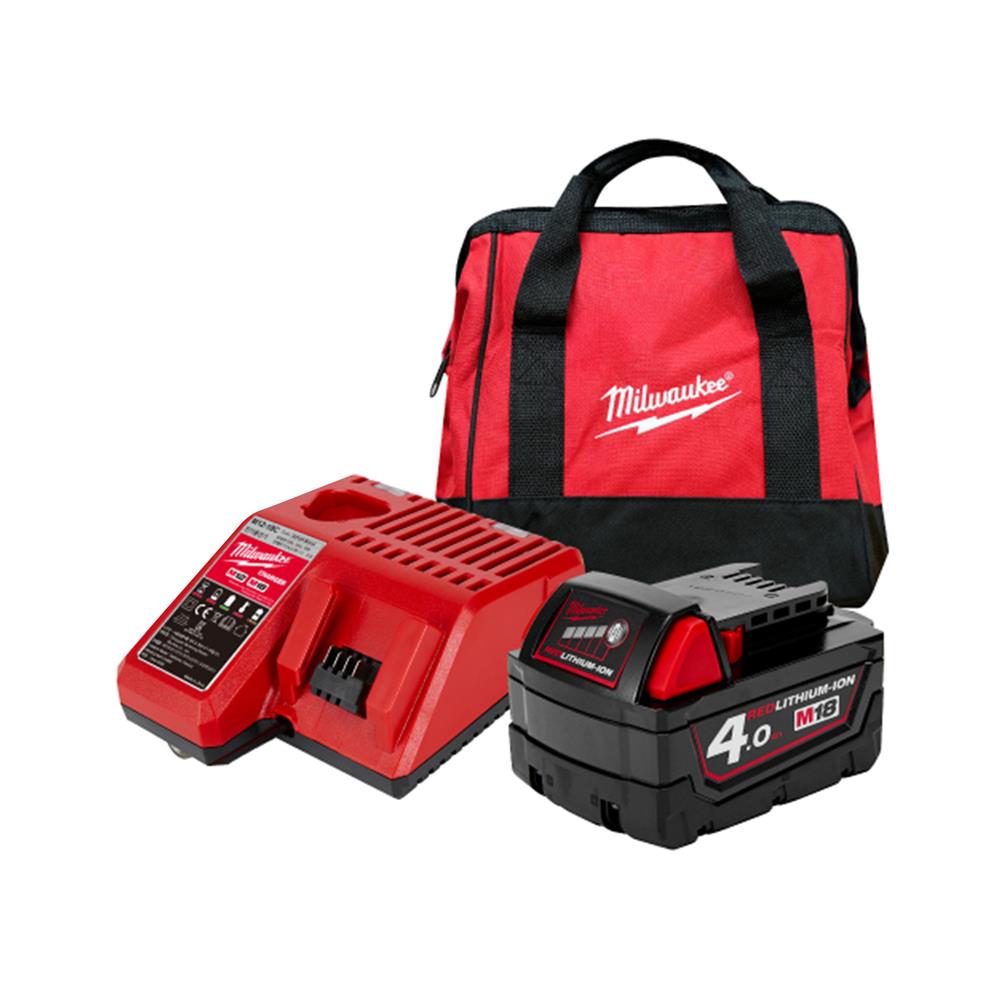 สว่านไร้สาย (พร้อมแบตเตอรี่) MILWAUKEE M18 BLPDRC-401B 18 โวลต์