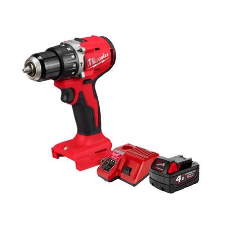 สว่านไร้สาย (พร้อมแบตเตอรี่) MILWAUKEE M18 BLPDRC-401B 18 โวลต์_0