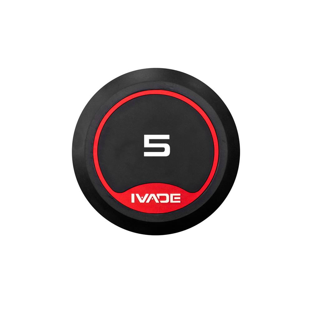 ดัมเบลกลมหุ้มยาง IVADE MD2104 5 กก. (แพ็ก 2 ชิ้น)