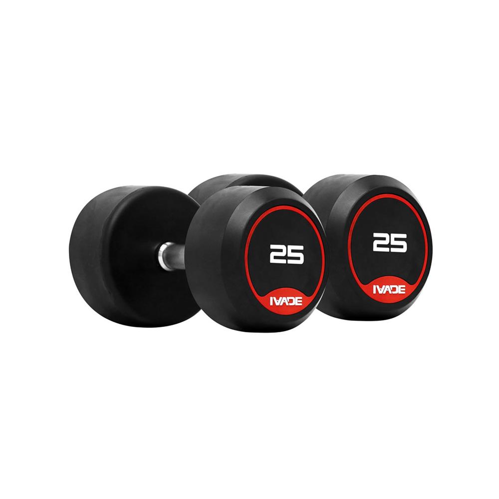 ดัมเบลกลมหุ้มยาง IVADE MD2104 25 กก. (แพ็ก 2 ชิ้น)
