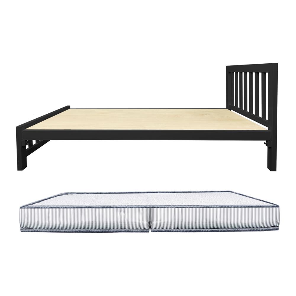 เตียงเหล็ก 3.5 ฟุต THAIBULL SSTSF242-105W สีดำ