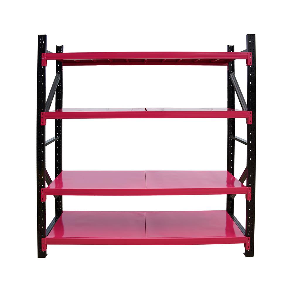 ชั้นเหล็ก 4 ชั้น C METAL 200X200X60 ซม. สีชมพู-ดำ