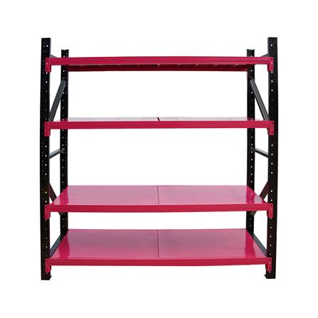 ชั้นเหล็ก 4 ชั้น C METAL 200X200X60 ซม. สีชมพู-ดำ
