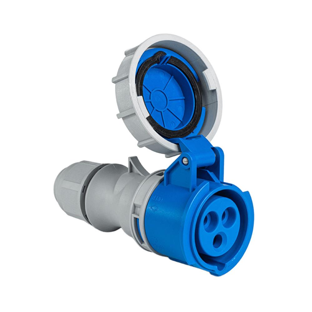 เพาเวอร์ปลั๊กตัวเมีย SUMO 3 ขา P2-2132 IP67 16 แอมป์ สีน้ำเงิน