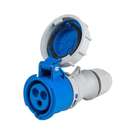 เพาเวอร์ปลั๊กตัวเมีย SUMO 3 ขา P2-2132 IP67 16 แอมป์ สีน้ำเงิน_0