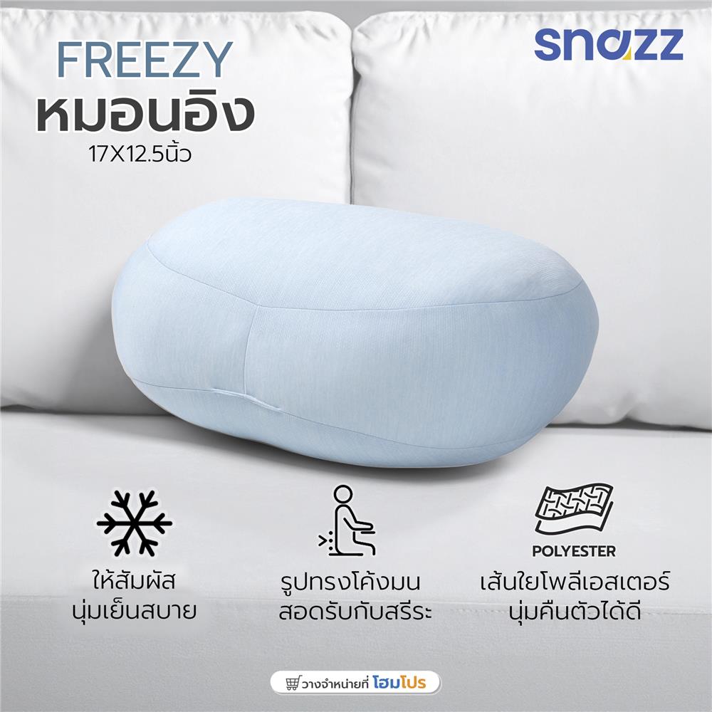 หมอนอิง SNAZZ FREEZY 17x12.5 นิ้ว สีฟ้า