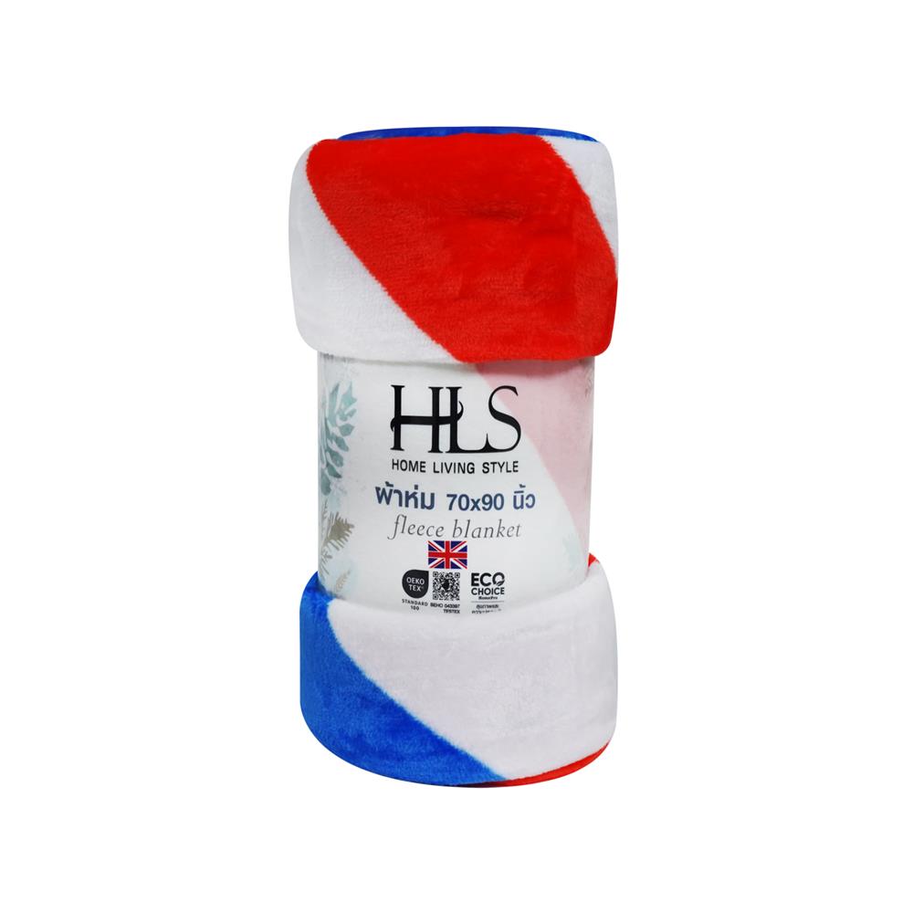 ผ้าห่ม HOME LIVING STYLE UK 70X90 นิ้ว สี MULTICOLOR