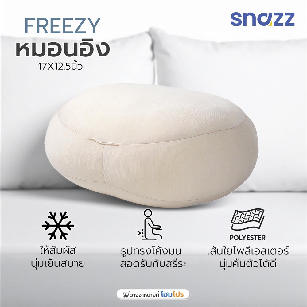 หมอนอิง SNAZZ FREEZY 17x12.5 นิ้ว สีน้ำตาล