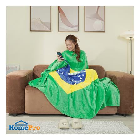 ผ้าห่ม HOME LIVING STYLE BRASIL 70X90 นิ้ว สี MULTICOLOR_5