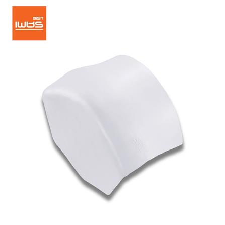 ครอบปิดจั่วสันโค้ง ลอนคู่ ตราเพชร 30x18 ซม. สีวินเทอร์ไวท์_0