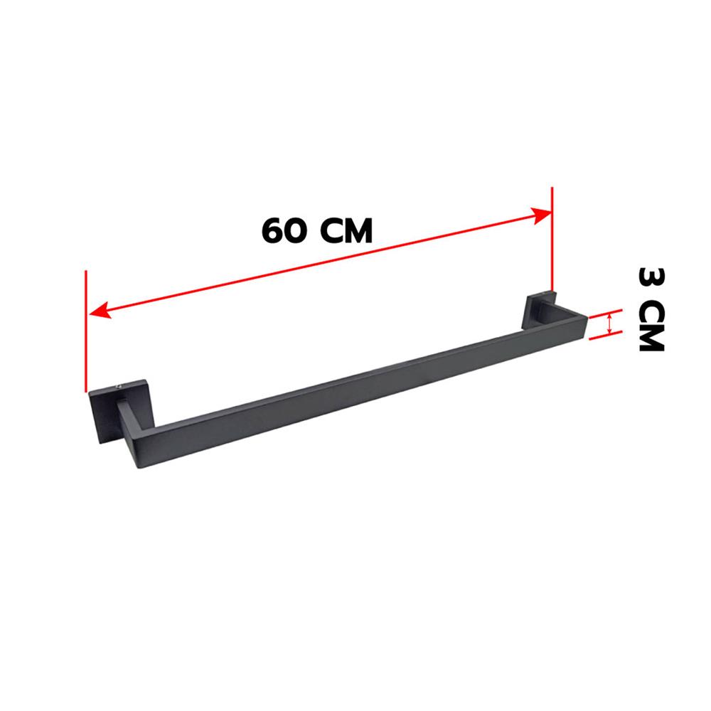 ราวแขวนผ้า LUZERN AS-6060B สีดำ