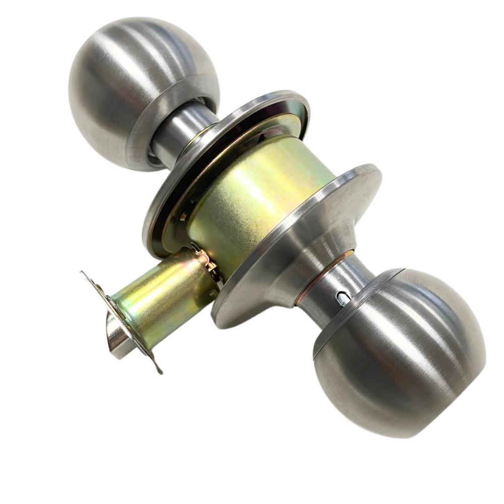 ลูกบิดห้องน้ำ AZLE 4871 ML-BK หัวกลม สีสเตนเลส