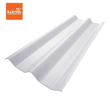 กระเบื้องหลังคา ลอนคู่ ตราเพชร 0.5x50x120 ซม. สีวินเทอร์ไวท์_0