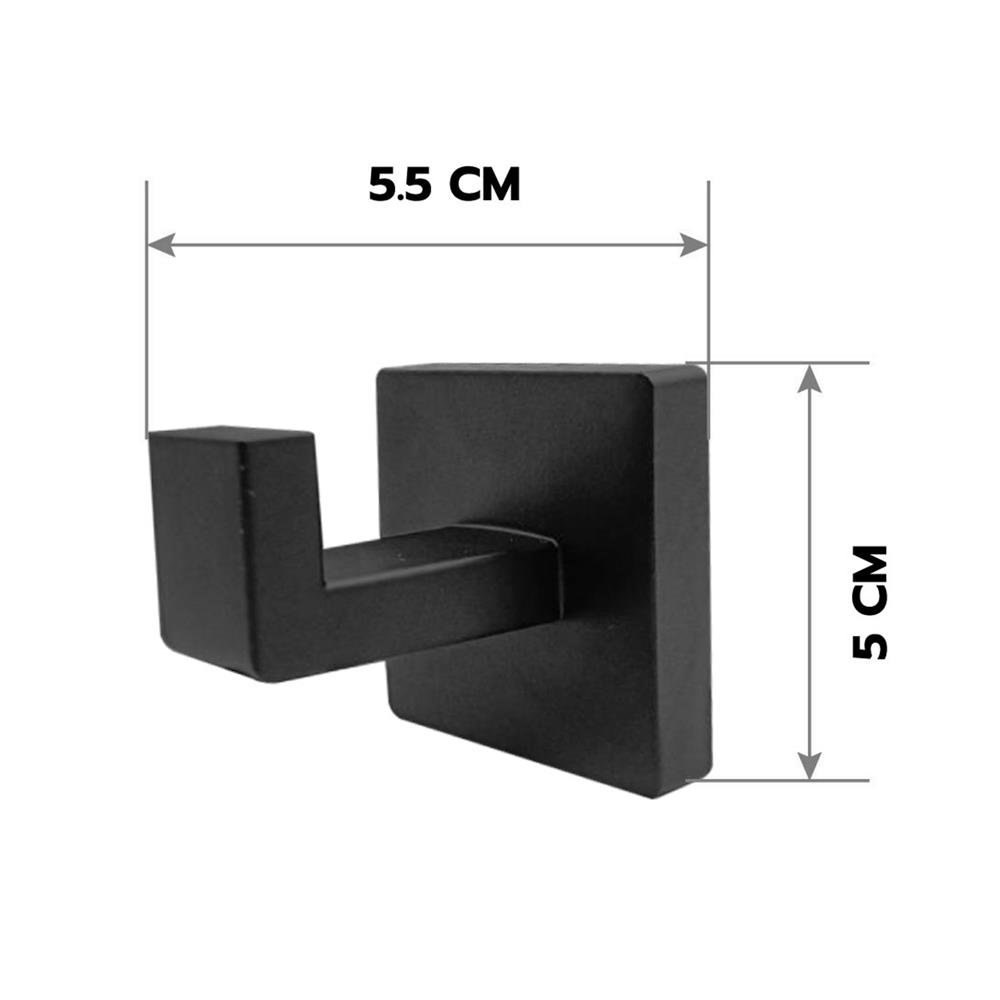 ขอแขวนผ้า LUZERN AS-6005B สีดำ