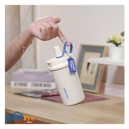 กระติกสุญญากาศ 0.5 ลิตร KECH ELLEN สีขาว_5