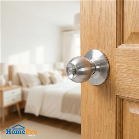 ลูกบิดทั่วไป หัวกลม AZLE 4871 ML-ET สีสเตนเลส_5