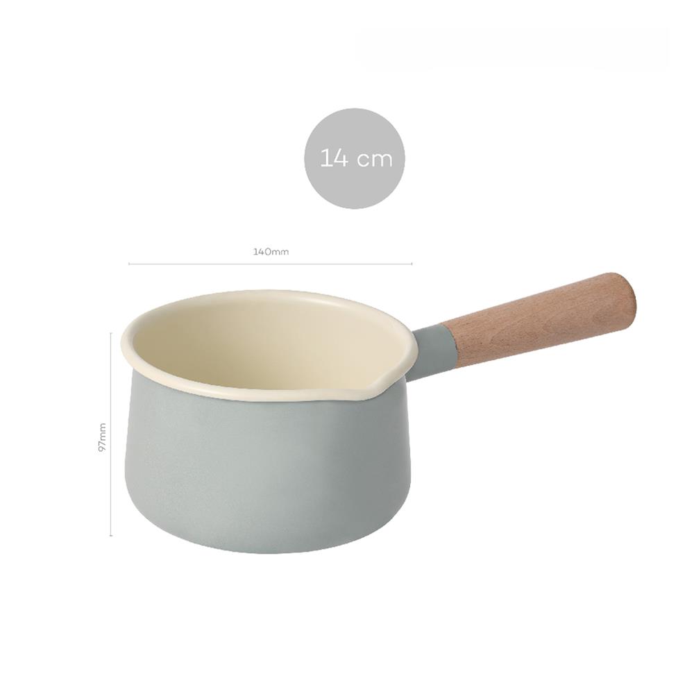 หม้อด้าม 14 ซม. LOCKnLOCK SUIT MELLOW สีเทา