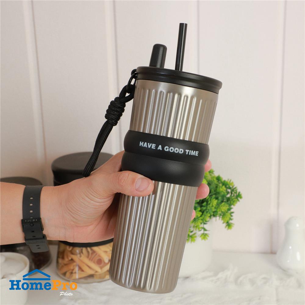 กระติกสุญญากาศ 0.71 ลิตร KECH LIVE สีเงิน