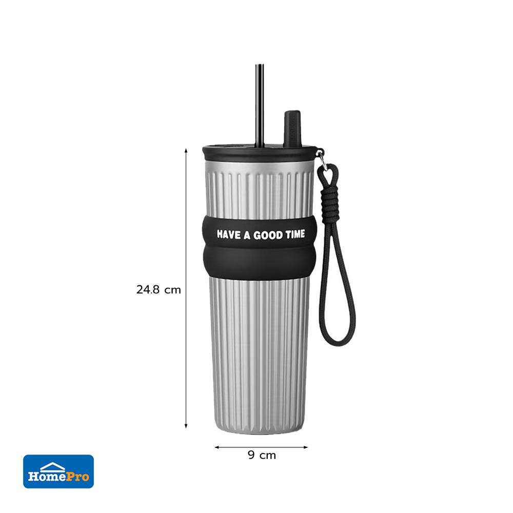 กระติกสุญญากาศ 0.71 ลิตร KECH LIVE สีเงิน