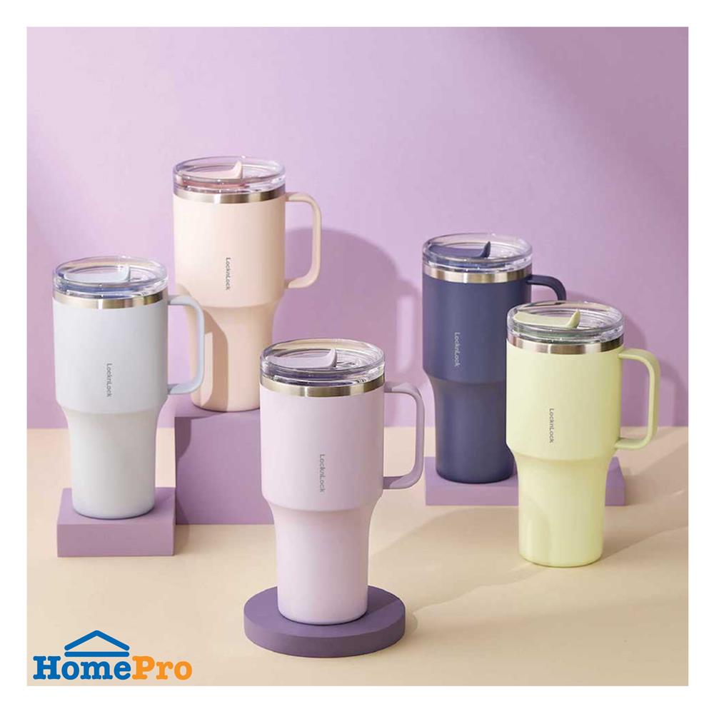 กระติกสุญญากาศ LOCKNLOCK METRO 820 มล. น้ำเงินเข้ม