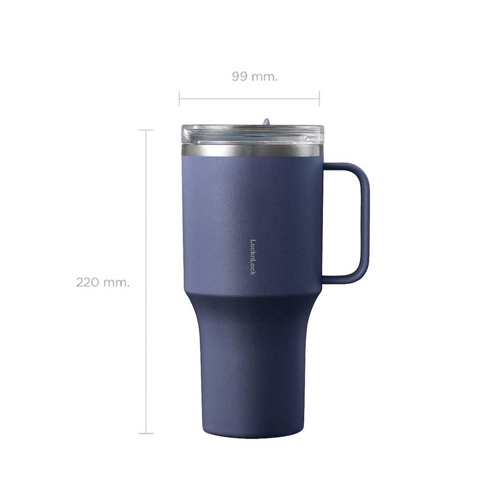 กระติกสุญญากาศ LOCKNLOCK METRO 820 มล. น้ำเงินเข้ม