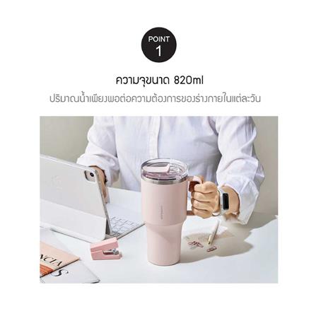 กระติกสุญญากาศ LOCKNLOCK METRO 820 มล. สีม่วง_2