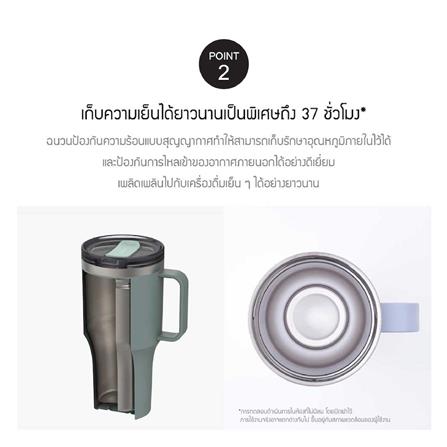 กระติกสุญญากาศ LOCKnLOCK METRO 820 มล. เขียวอ่อน_3