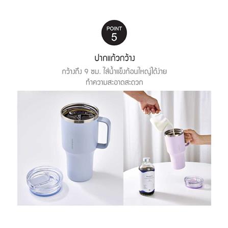 กระติกสุญญากาศ LOCKnLOCK METRO 820 มล. เขียวอ่อน_6