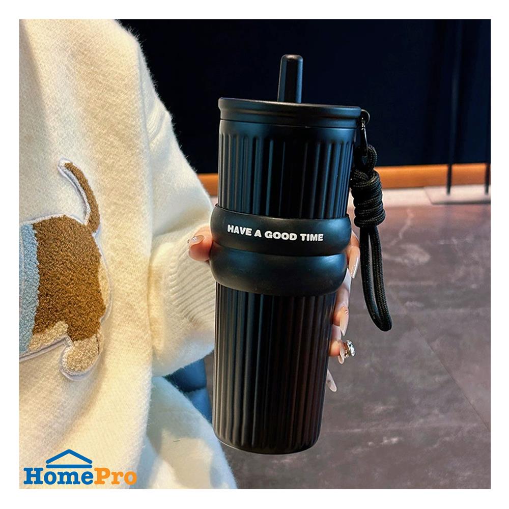 กระติกสุญญากาศ 0.71 ลิตร KECH LIVE สีดำ