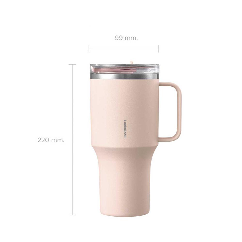 กระติกสุญญากาศ LOCKNLOCK METRO 820 มล. สีชมพู