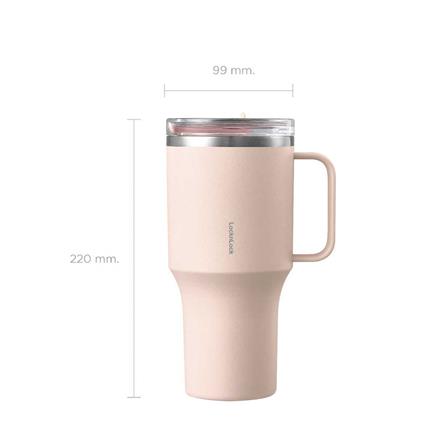 กระติกสุญญากาศ LOCKNLOCK METRO 820 มล. สีชมพู_10