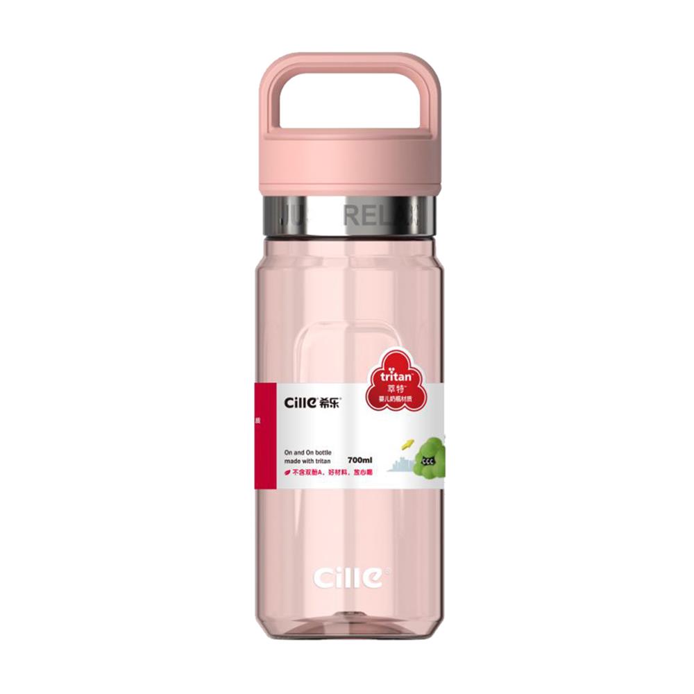 ขวดน้ำพลาสติก TRITAN 0.7 ลิตร CILLE RELAX สีชมพู