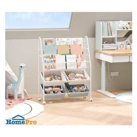 ชั้นวางของ 5 ชั้น STACKO LITTLE-P 76x30x99 ซม. สีขาว/ฟ้า_5