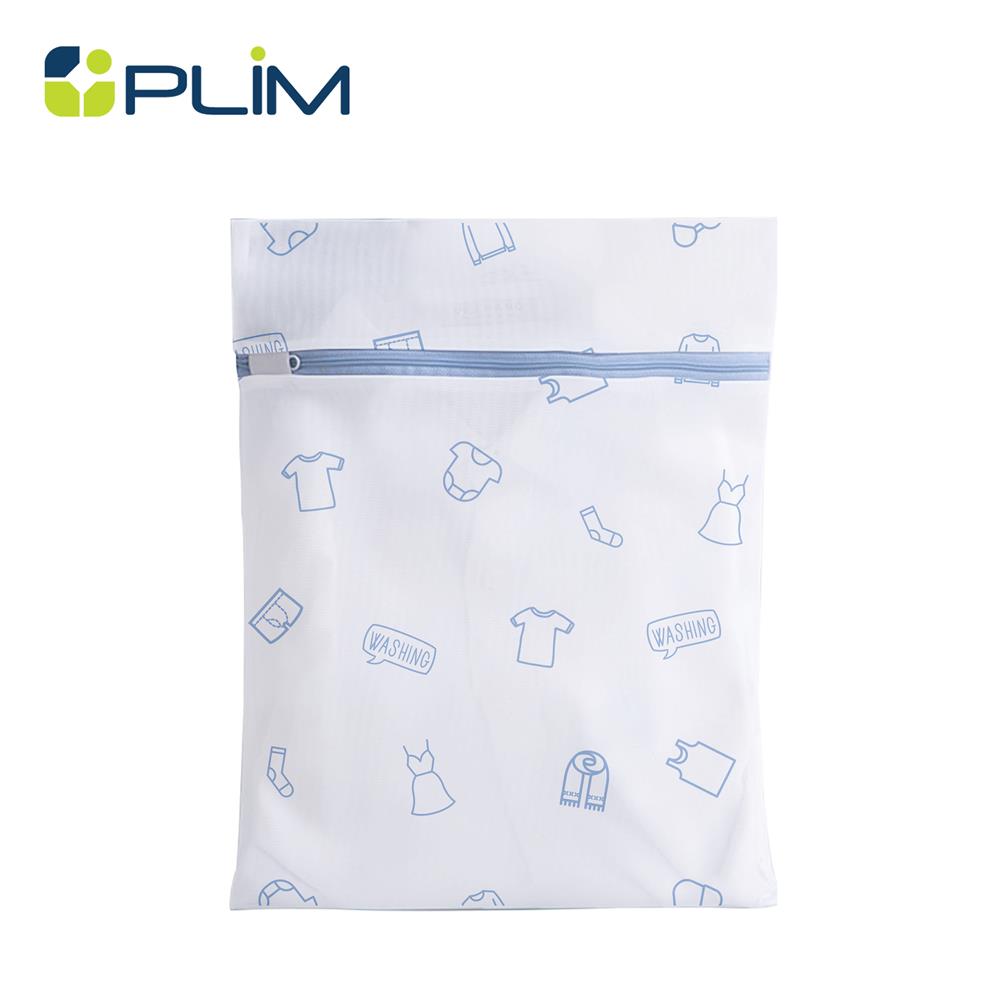 ถุงซักผ้าทรงเหลี่ยม PLIM SOFTY 50x60 ซม. สีขาว/ฟ้า