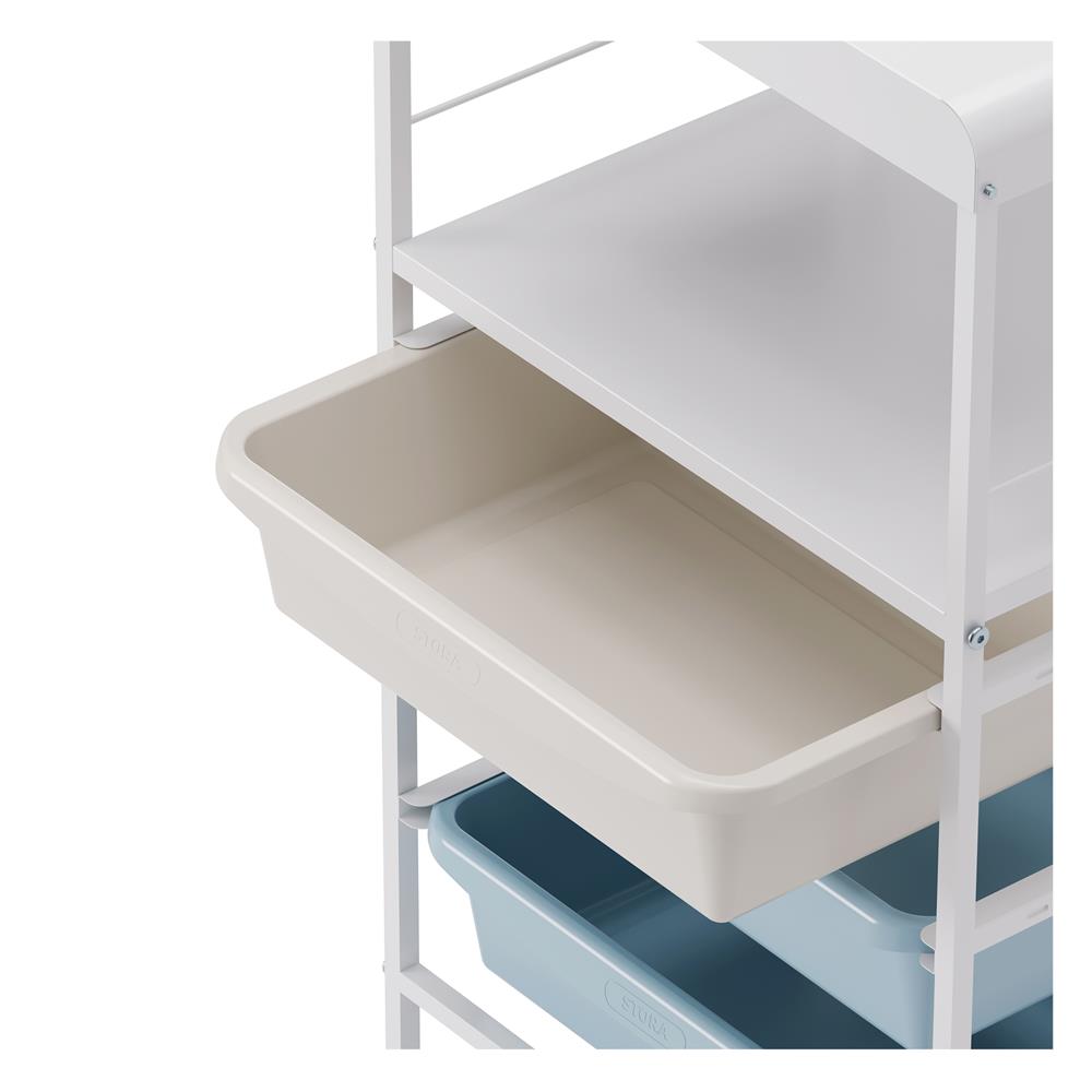 ชั้นลิ้นชัก 3 ชั้น STACKO LITTLE-P 44.6X31.6X100.8 ซม. สีขาว/ฟ้า