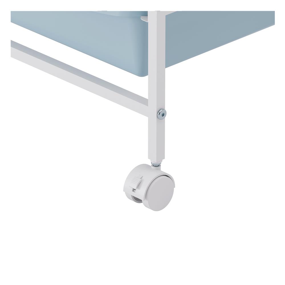 ชั้นลิ้นชัก 3 ชั้น STACKO LITTLE-P 44.6X31.6X100.8 ซม. สีขาว/ฟ้า