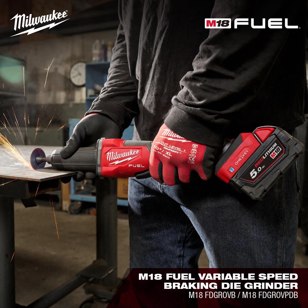 เครื่องเจียรคอตรงยาวไร้สาย MILWAUKEE M18 FDGROVB-0X0 18 โวลต์
