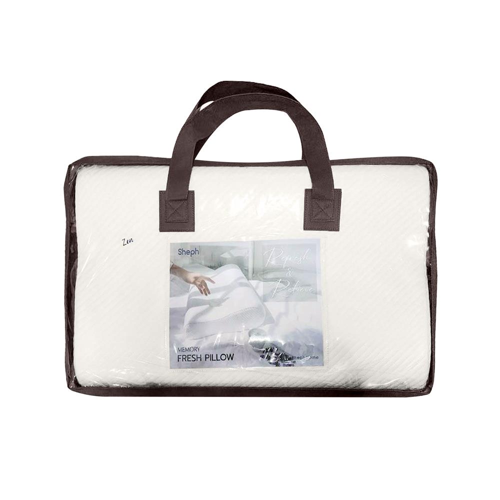 หมอนสุขภาพ เมมโมรี่โฟม SHEPH FRESH ZEN 31x51 ซม. สีขาว