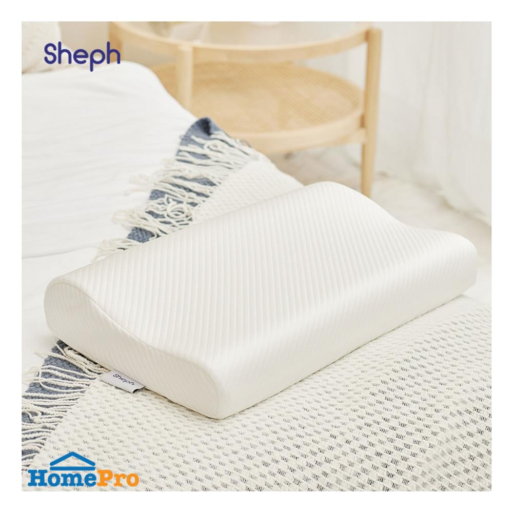 หมอนสุขภาพ เมมโมรี่โฟม SHEPH FRESH ZEN 31x51 ซม. สีขาว