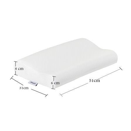 หมอนสุขภาพ เมมโมรี่โฟม SHEPH FRESH ZEN 31x51 ซม. สีขาว_7