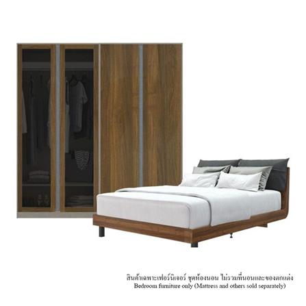 ชุดห้องนอน 5 ฟุต KONCEPT TANNER 59061159 สีไม้เข้ม_0