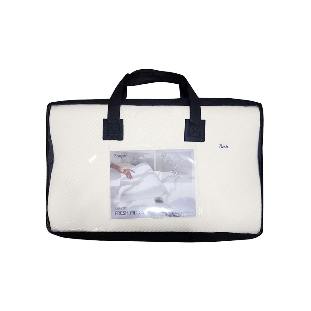 หมอนสุขภาพ เมมโมรี่โฟม SHEPH FRESH 35X55 ซม. สีขาว