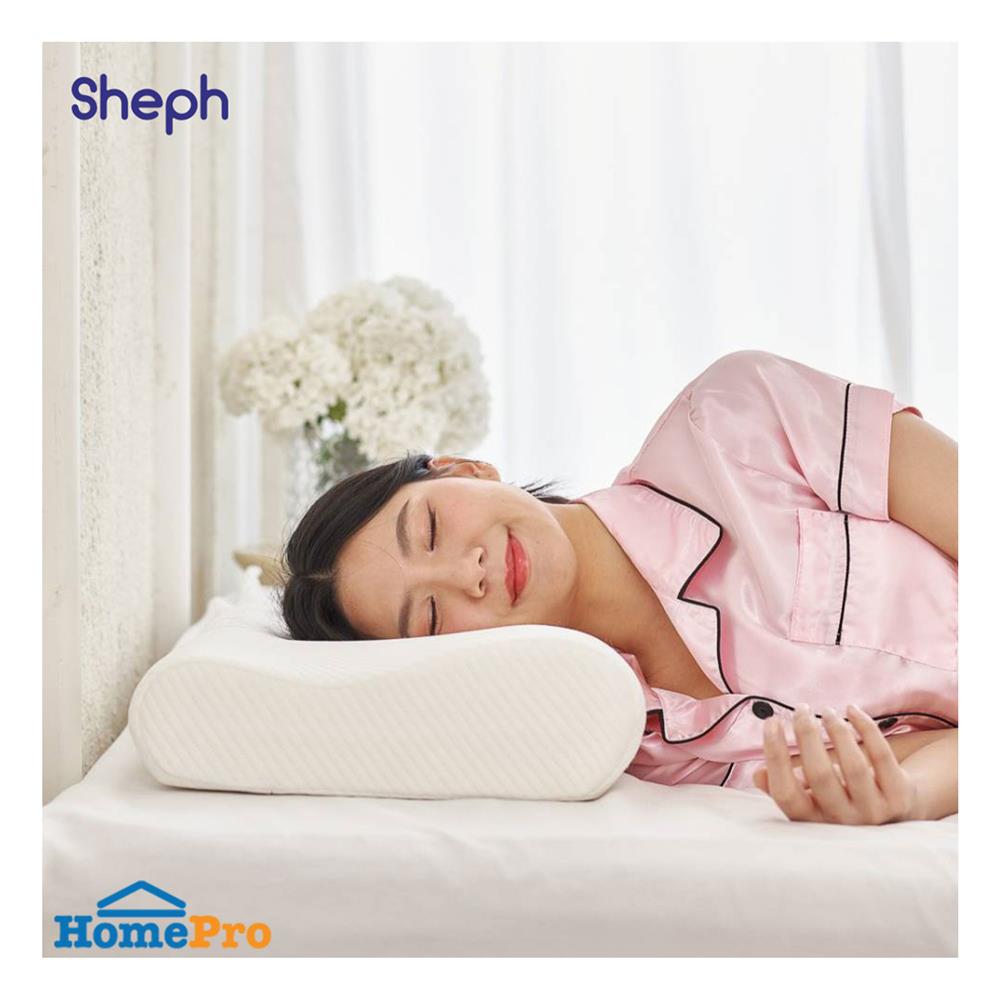 หมอนสุขภาพ เมมโมรี่โฟม SHEPH FRESH 35X55 ซม. สีขาว